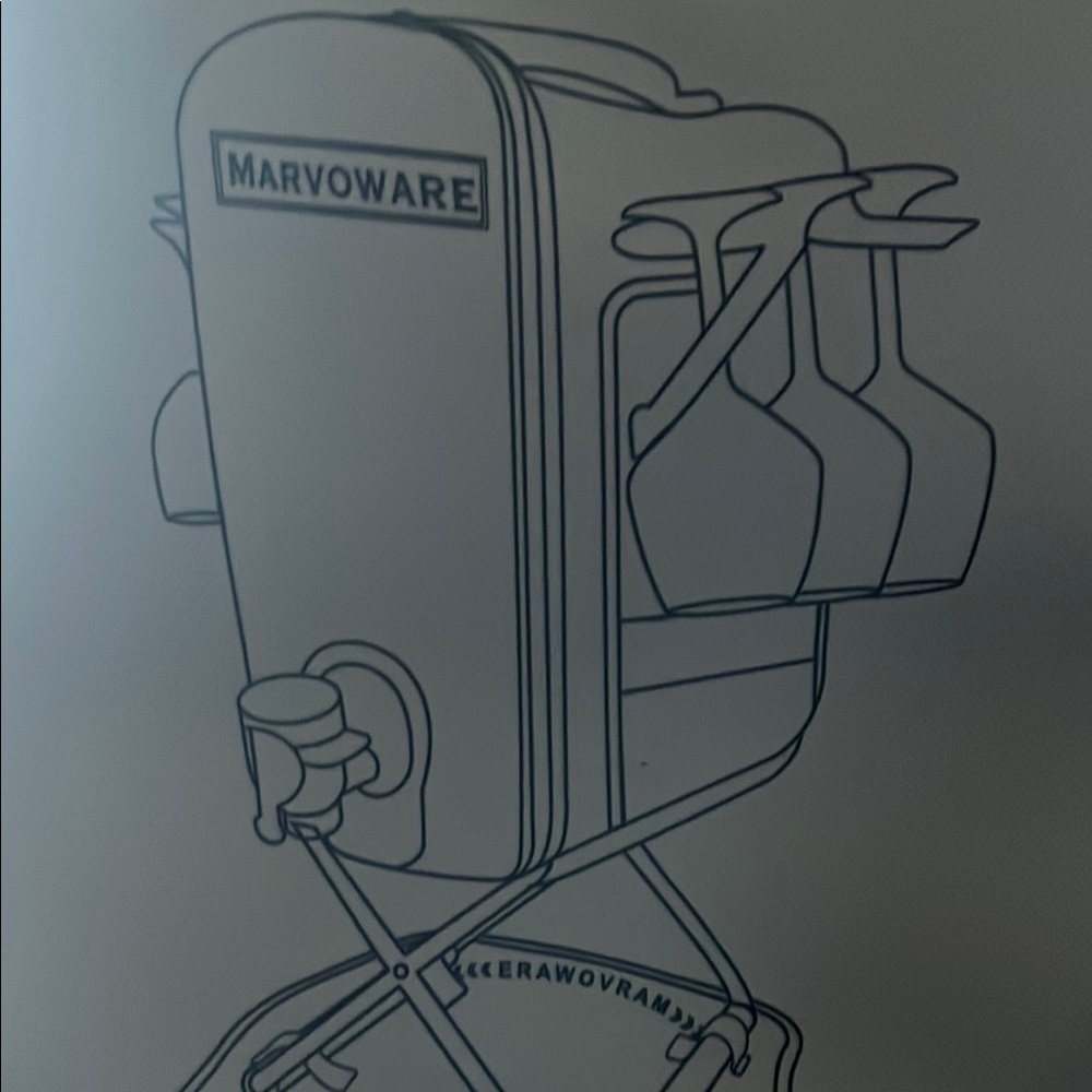 Marvoware Camping Cooler Wine Bag 360 degrees rotation stand and dispenser.